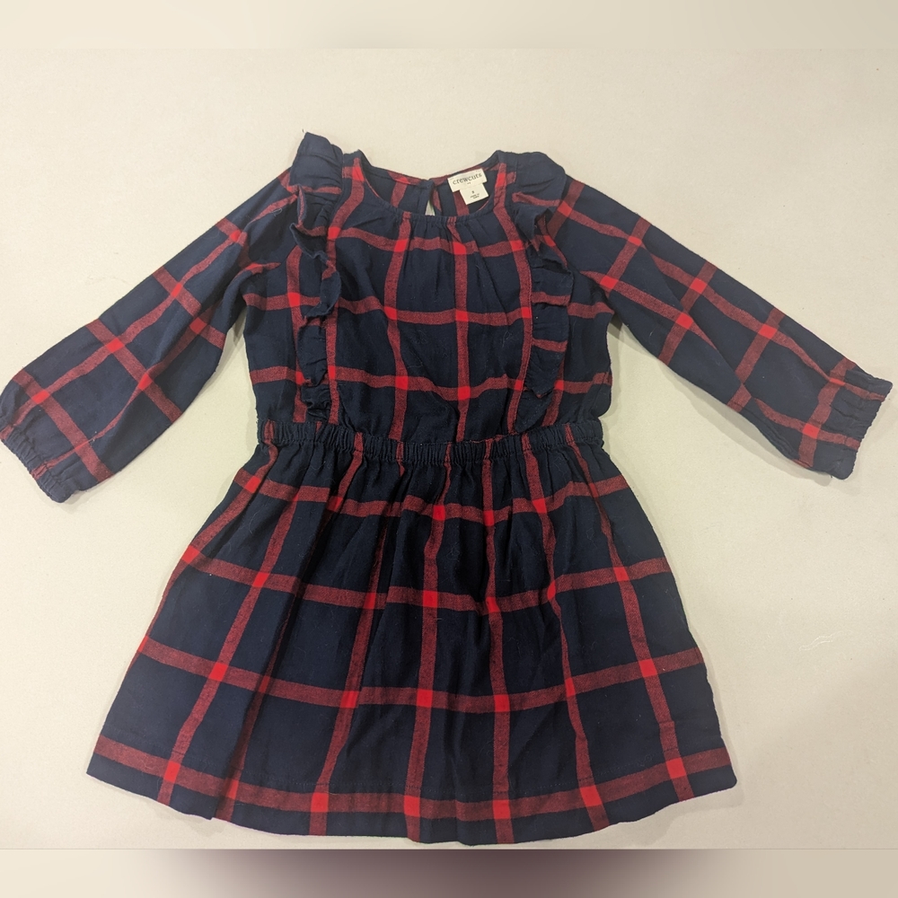JCrew Crewcuts Plaid Toddler Dress 3T